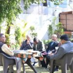 सैन्य धाम के अंतिम चरणों में चल रहे निर्माण कार्यों की समीक्षा की सैनिक कल्याण मंत्री गणेश जोशी ने