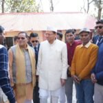 पीपलकोटी में स्वास्थ्य व्यवस्थाओं का जायजा लेने पहुँचे मुख्यमंत्री पुष्कर सिंह धामी