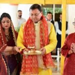 मुख्यमंत्री पुष्कर सिंह धामी ने रामनवमी के पावन अवसर पर मुख्यमंत्री आवास में किया कन्या पूजन, प्रदेश की खुशहाली की कामना