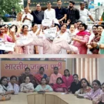 चंपावत प्रकरण पर भाजपा महिला मोर्चा का पलटवार, कांग्रेस का पुतला फूंका