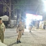 उच्चाधिकारियों के नेतृत्व में देर रात तक पुलिस की अलग- अलग टीमों द्वारा चलाया गया सघन चेकिंग अभियान