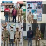 अलग-अलग थाना क्षेत्रों में पुलिस द्वारा कार्यवाही करते हुए विगत 02 दिनों में 14 वारंटियों को किया गिरफ्तार
