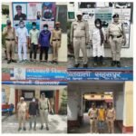 अलग-अलग थाना क्षेत्रों में पुलिस द्वारा कार्यवाही करते हुए विगत 02 दिनों में 14 वारंटियों को किया गिरफ्तार